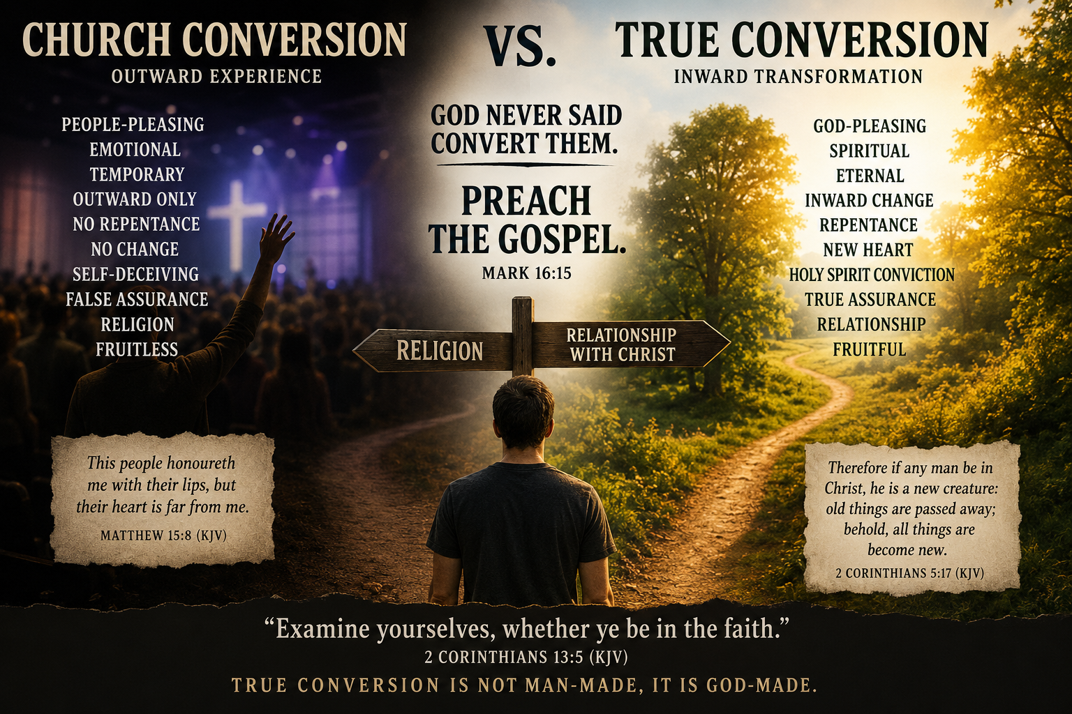 salvation, conversion, church